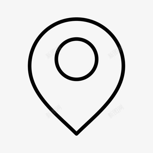 位置地图定位导航图标svg_新图网 https://ixintu.com 8个基本用户界面 位置 地图定位 导航 指针