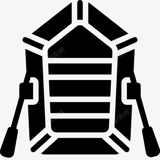 船野营户外图标svg_新图网 https://ixintu.com 户外 旅行 木筏 船 野营