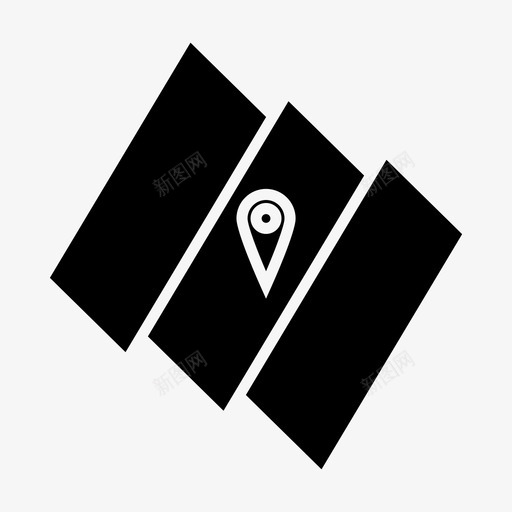 地图方向gps图标svg_新图网 https://ixintu.com gps 位置 冒险 地图 方向 营地铭文 轨迹