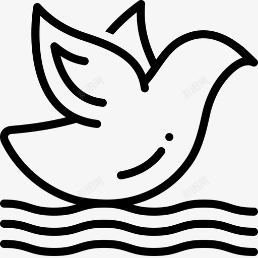 鸟动物飞翔图标svg_新图网 https://ixintu.com 动物 飞翔 鸟