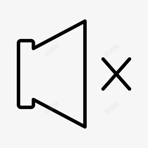 静音9个基本标志图标svg_新图网 https://ixintu.com 9个基本标志 静音