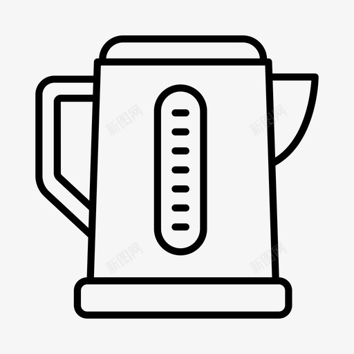 水壶电器烹饪图标svg_新图网 https://ixintu.com 厨房 水壶 烹饪 电器 电子