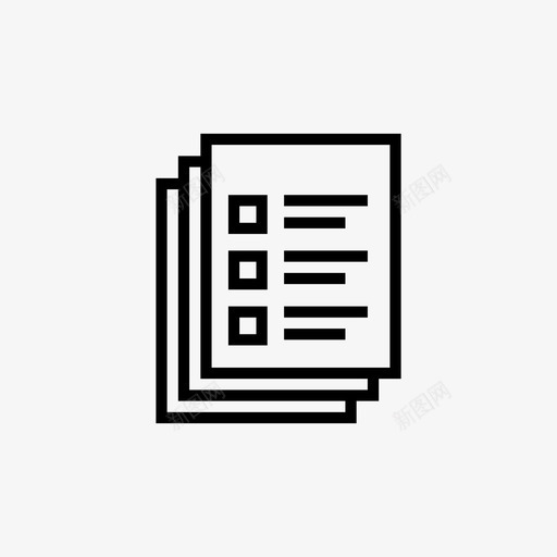 列表纸张寄存器图标svg_新图网 https://ixintu.com goracio图标 列表 寄存器 日程表 纸张 表格