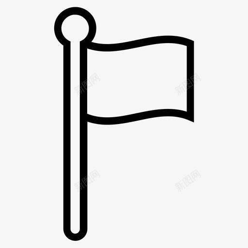 旗标国家旗杆图标svg_新图网 https://ixintu.com 国家 旗杆 旗标 露营