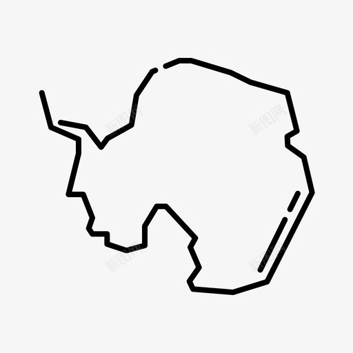 南极地理冰图标svg_新图网 https://ixintu.com 冰 南极 地理