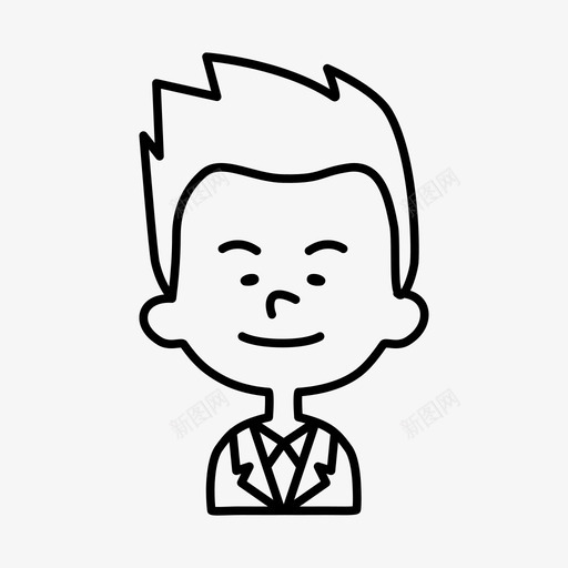 男孩化身夹克图标svg_新图网 https://ixintu.com 化身 化身孩子 夹克 孩子 男孩