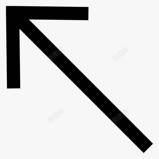 西北箭头方向图标svg_新图网 https://ixintu.com 方向 材质设计图标 箭头 西北 西北方向