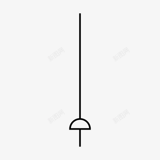 剑运动田径击剑图标svg_新图网 https://ixintu.com 体育锻炼 击剑 剑杆 剑运动 田径 运动线