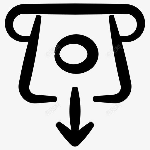 取款墨水精华卷3图标svg_新图网 https://ixintu.com 取款 墨水精华卷3