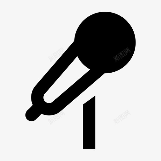 麦克风话筒录音图标svg_新图网 https://ixintu.com 唱歌 录音 话筒 麦克风