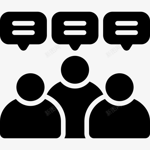 社交朋友聚会图标svg_新图网 https://ixintu.com 团体 朋友 社交 聚会