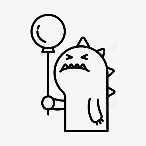 穆迪表情忧郁图标svg_新图网 https://ixintu.com 忧郁 怪物 怪物表情 穆迪 表情