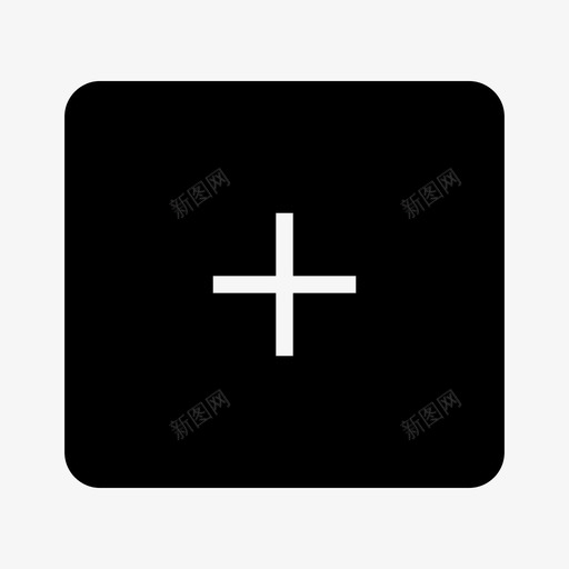 添加附加按钮图标svg_新图网 https://ixintu.com 加号 按钮 添加 缩放 附加