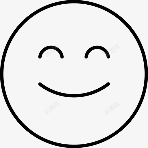 开心脸表情符号感觉图标svg_新图网 https://ixintu.com 人 喜欢 开心脸 感觉 用户界面 表情符号