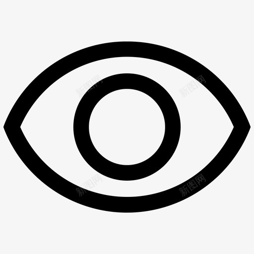 视野眼睛医疗图标svg_新图网 https://ixintu.com 医疗 可见 眼睛 能见度 视野