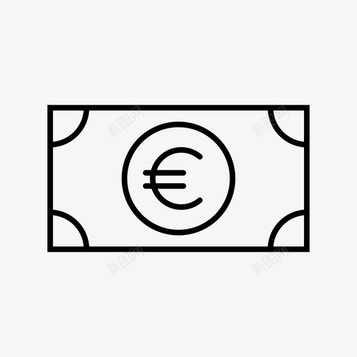 欧元货币商业图标svg_新图网 https://ixintu.com 商业 欧元 货币