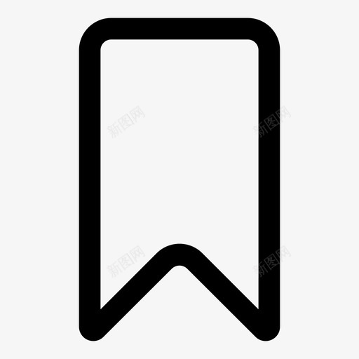 书签收藏夹标志图标svg_新图网 https://ixintu.com ui用户文档 书签 功能区 收藏夹 标志 标记