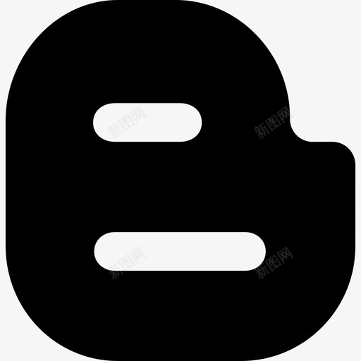大博客标志社交媒体扩展用户界面图标svg_新图网 https://ixintu.com 大博客标志 扩展用户界面 社交媒体