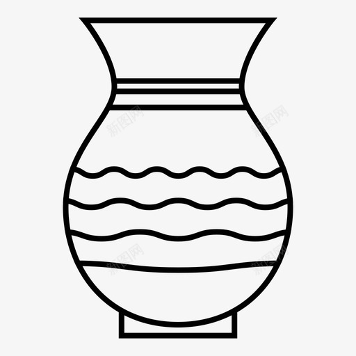 壶古董艺术品图标svg_新图网 https://ixintu.com 古董 壶 罐子 艺术品 花瓶 雕塑