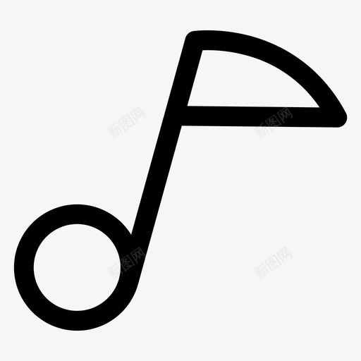 音乐符号歌曲声音图标svg_新图网 https://ixintu.com 办公室图标 声音 歌曲 音乐符号