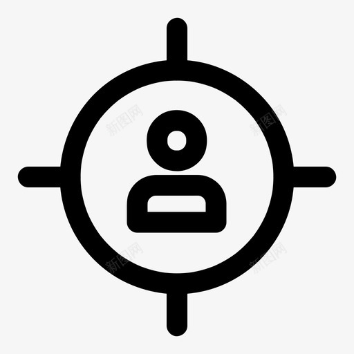 目标用户目标受众图标svg_新图网 https://ixintu.com 业务 受众 客户 目标 目标用户 营销