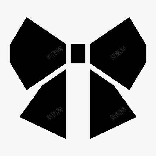 蝴蝶结时尚结图标svg_新图网 https://ixintu.com 丝带 女士 女式服装 时尚 结 蝴蝶结