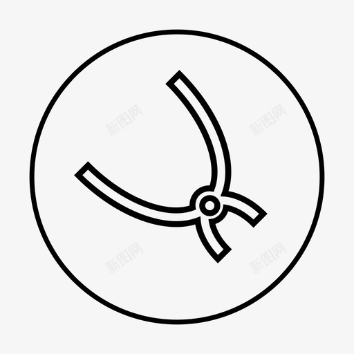 镊子牙科钳拔牙钳图标svg_新图网 https://ixintu.com 拔牙钳 牙科钳 牙轮钳 镊子