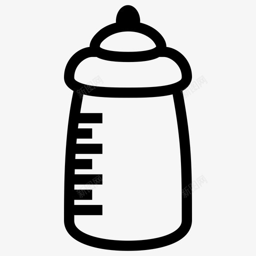 奶瓶婴儿奶瓶饮料图标svg_新图网 https://ixintu.com 奶瓶 婴儿奶瓶 玻璃瓶 饮料