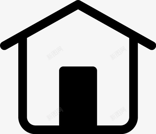 家住所小屋图标svg_新图网 https://ixintu.com 住所 家 小屋 房地产 房子