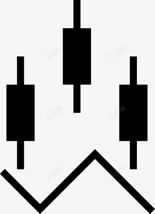 股票蜡烛图趋势图标svg_新图网 https://ixintu.com 股票 股票和金融 蜡烛图 趋势