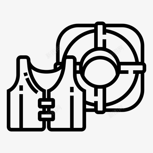 救生员设备救援图标svg_新图网 https://ixintu.com 它的目的地线路图标设置 安全 救援 救生员 旅行旅行它不是旅程 设备