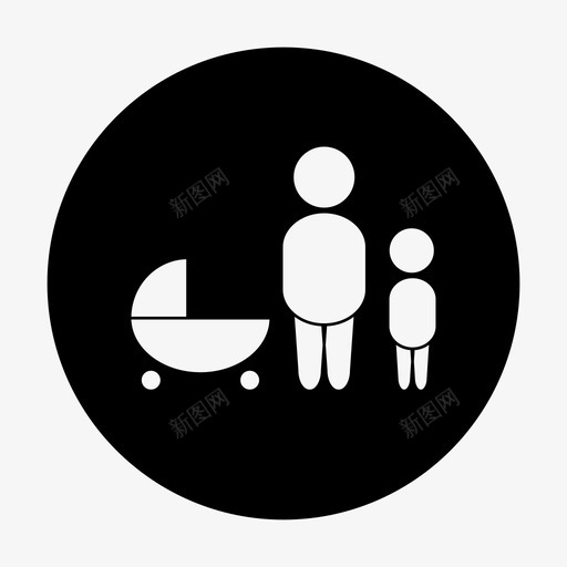 父亲孩子父母图标svg_新图网 https://ixintu.com 单亲 孩子 家庭 父亲 父母