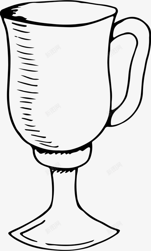 杯子玻璃厨房用具图标svg_新图网 https://ixintu.com 厨房用具 杯子 玻璃 茶杯 菜肴 陈酿