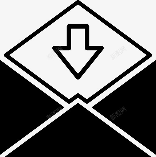 信封传入信件图标svg_新图网 https://ixintu.com 传入 信件 信封 信封邮件 消息 邮件 邮寄