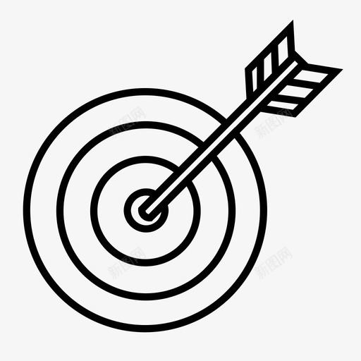 靶子射箭球门图标svg_新图网 https://ixintu.com 商业术语 圆形 射箭 标靶 球门 靶子