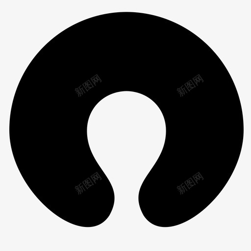 旅行枕舒适颈枕图标svg_新图网 https://ixintu.com 旅行枕 睡眠 舒适 颈枕