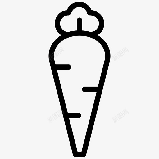素食胡萝卜食物图标svg_新图网 https://ixintu.com 新鲜 素食 胡萝卜 蔬菜 食物 饮食和配料