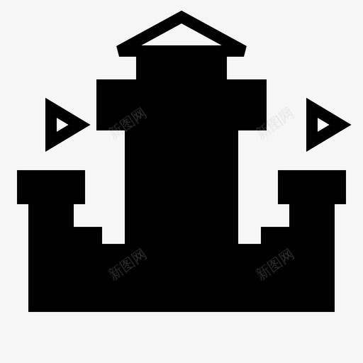 堡垒建筑城堡图标svg_新图网 https://ixintu.com 城堡 城市元素建筑 堡垒 建筑