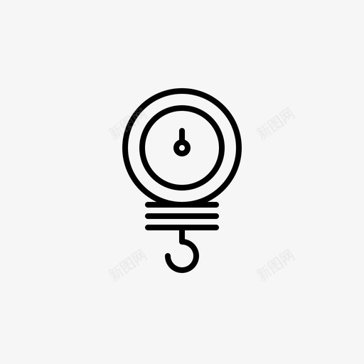 吊秤工业机器图标svg_新图网 https://ixintu.com 吊秤 工业 工业图标 机器 测量 称重 重量