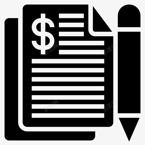 商务合同商务文件商务信函图标svg_新图网 https://ixintu.com 商务信函 商务合同 商务文件 签约