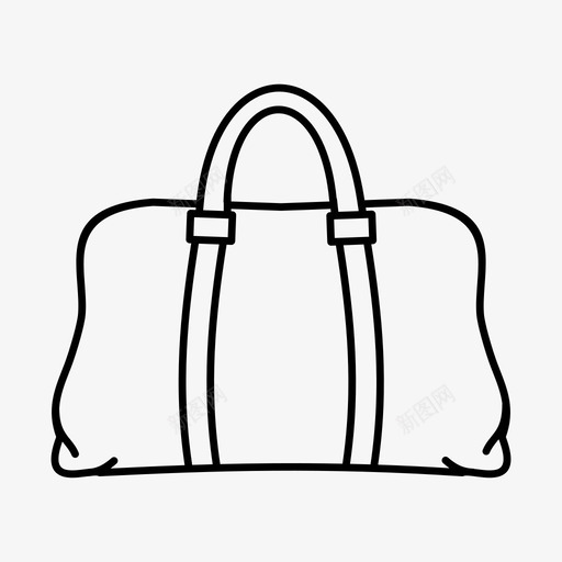 手提包家庭度假旅行包图标svg_新图网 https://ixintu.com 家庭度假 手提包 旅行包