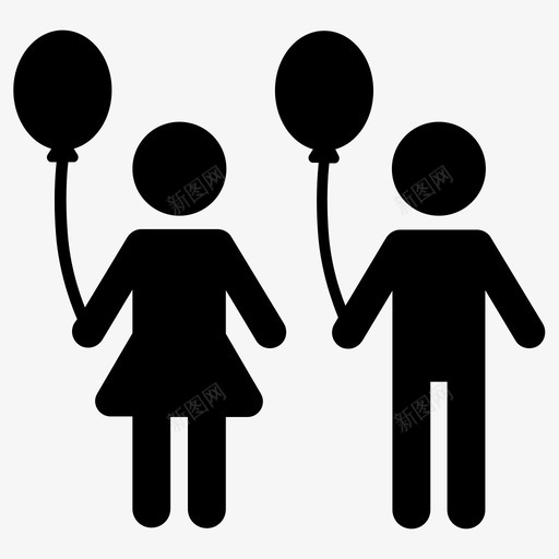 孩子友谊游戏图标svg_新图网 https://ixintu.com 人们的收藏 友谊 孩子 游戏