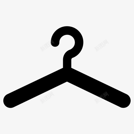 衣架衣服洗衣房图标svg_新图网 https://ixintu.com 洗衣房 衣服 衣架