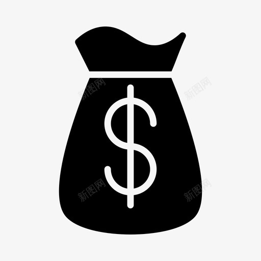 包现金美元图标svg_新图网 https://ixintu.com 包 现金 美元 购物 购物和电子商务图标第一卷 钱