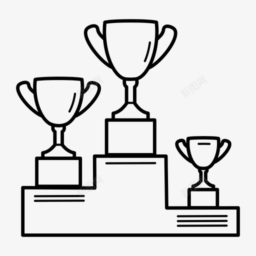 奖杯冠军杯图标svg_新图网 https://ixintu.com 冠军杯 奖杯