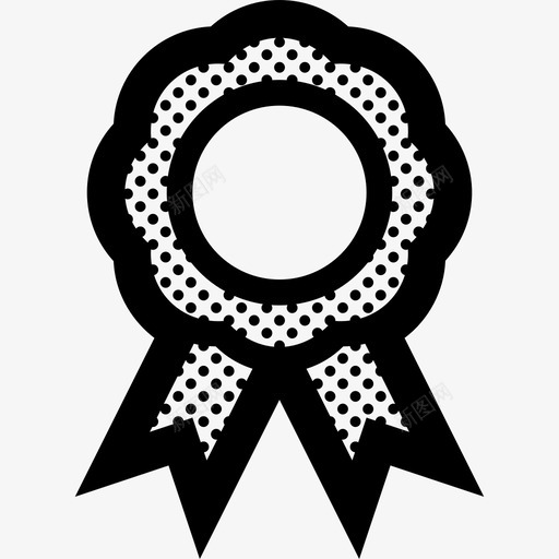 丝带最佳冠军图标svg_新图网 https://ixintu.com 丝带 冠军 奖品 奖章 最佳 粗轮廓点 胜利