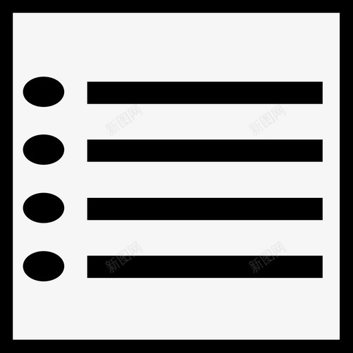 列表项目符号提醒图标svg_新图网 https://ixintu.com 写作 列表 提醒 文本 项目符号