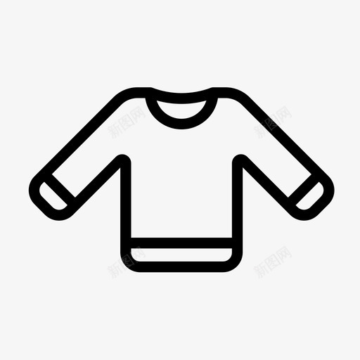 毛衣连衣裙t恤图标svg_新图网 https://ixintu.com t恤 时装 毛衣 连衣裙