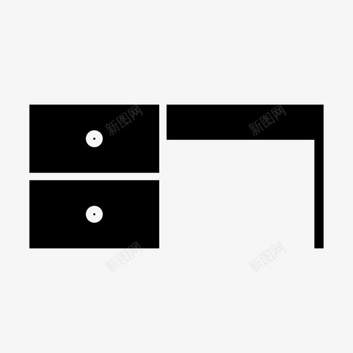 抽屉箱子室内图标svg_新图网 https://ixintu.com 室内 家具1字形 抽屉 木制 桌子 箱子
