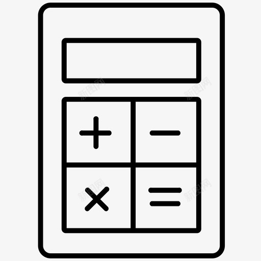 计算器会计教育图标svg_新图网 https://ixintu.com 会计 办公室 商业金融 教育 计算器 金融